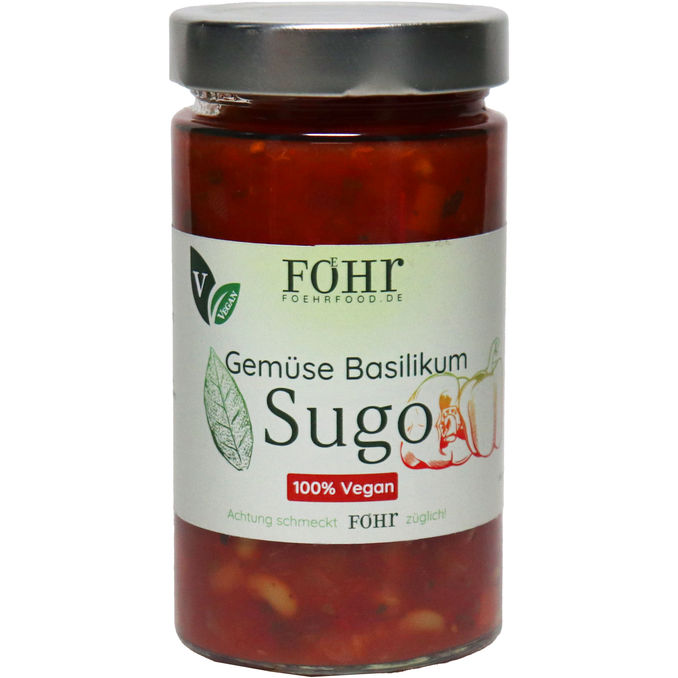 Föhr Genussmanufaktur Gemüse Sugo mit Basilikum