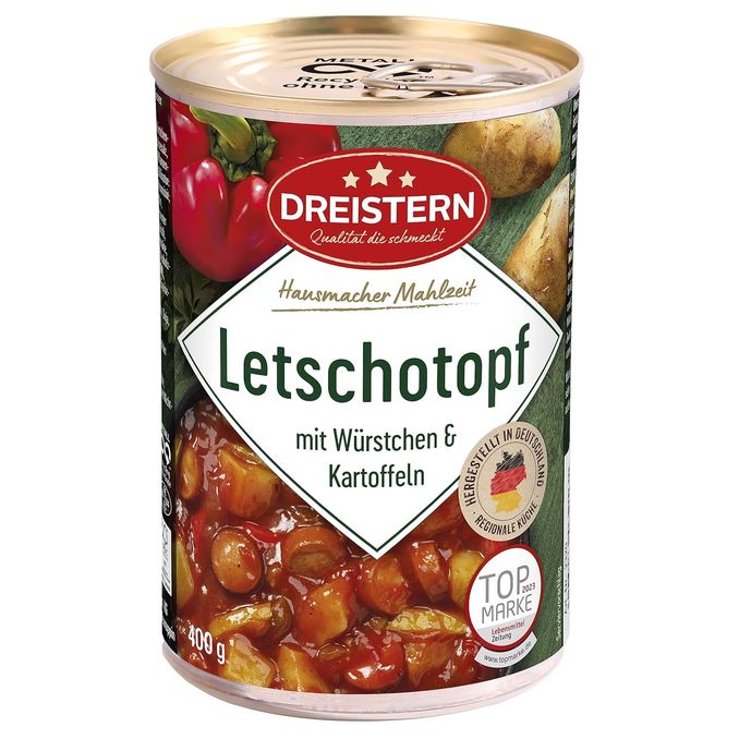 DREISTERN Letschotopf mit Würstchen