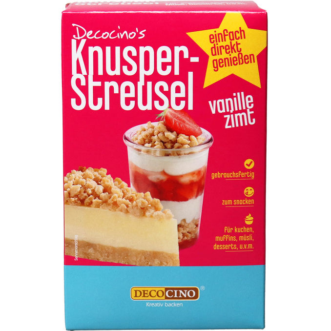 Decocino Knusperstreusel Vanille Zimt