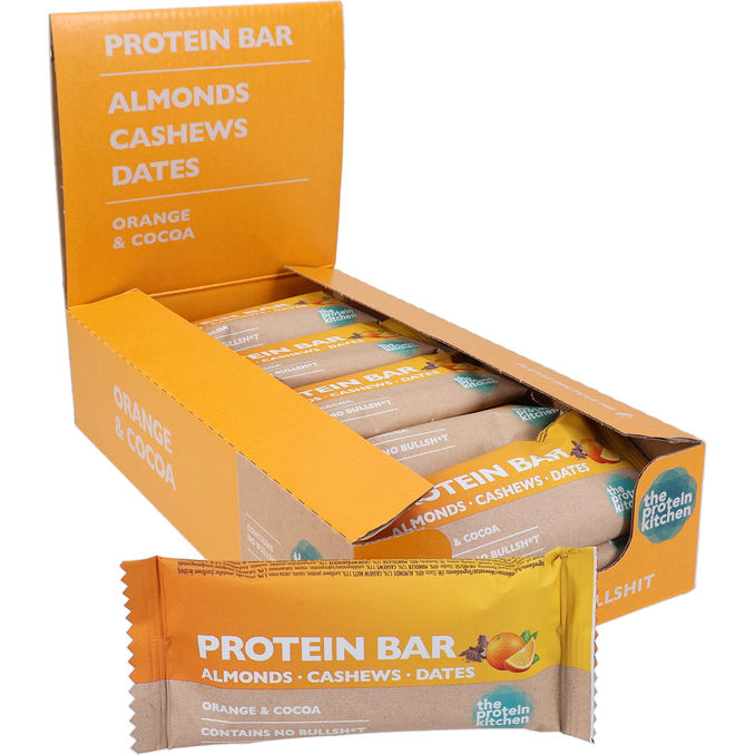 The Protein Kitchen Proteinbarer Orange & Cocoa 18-pak