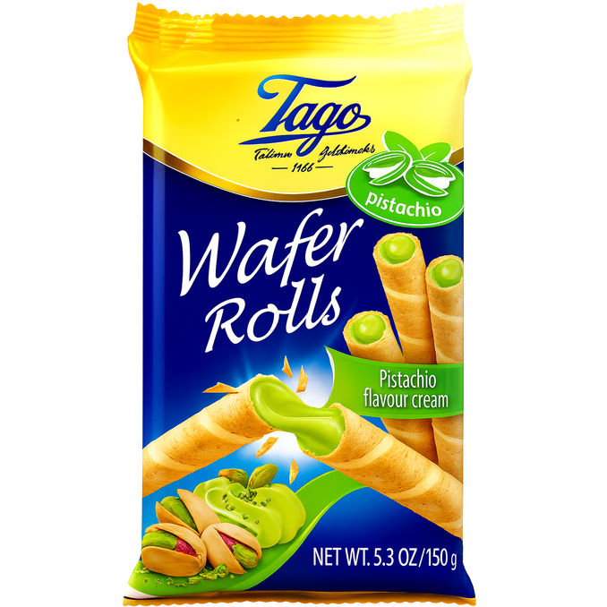 Tago Waffelrollen Pistachio