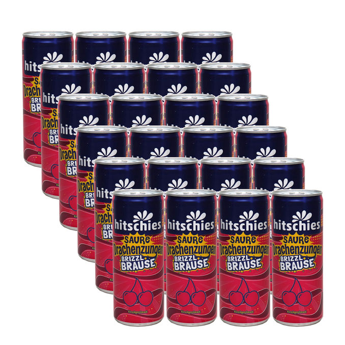 Hitschies Saure Drachenzungen Getränk Kirsche, 24er Pack (EINWEG) zzgl. Pfand