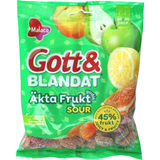 Malaco Godt & Blandet Ægte Frugt Sur