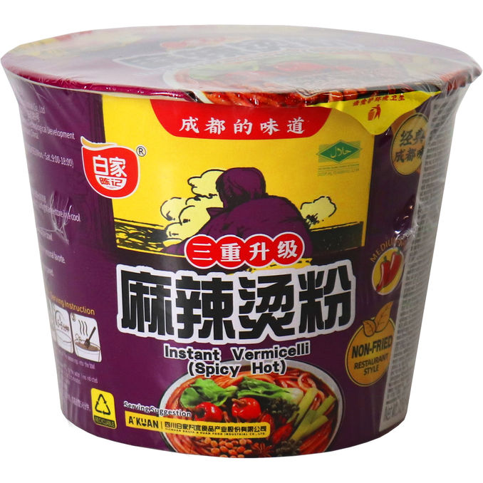 BAIJIA Instant-Glasnudeln scharf