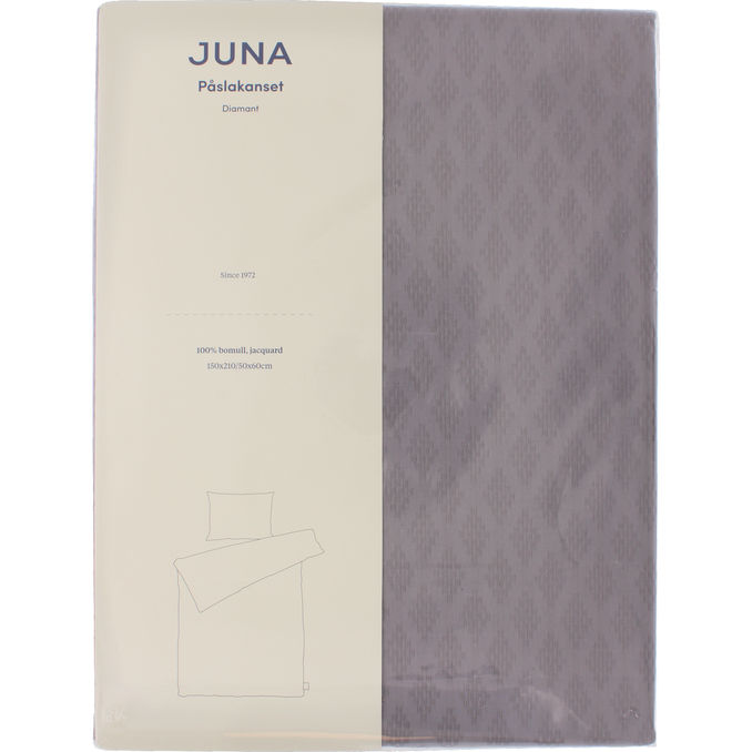 JUNA Pussilakanasetti Harmaa 150x210 cmHarmaa 150x210 cm