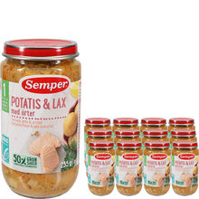 Babymad Kartofler & Laks m. Urter 12-pak