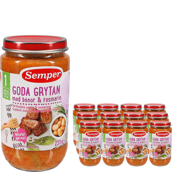 Semper Goda Grytan Bönor & Rosmarin 12-pack