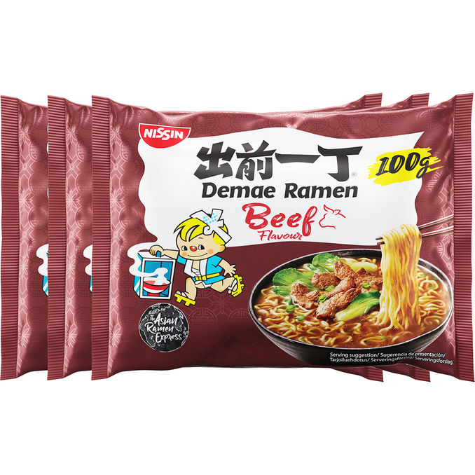 Nissin Demae Ramen Demae Ramen Beef, 3er Pack