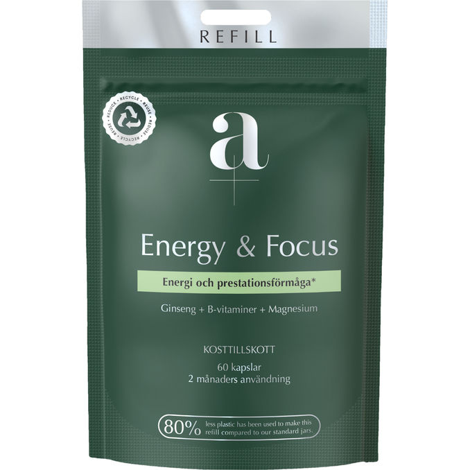 A+ Energy & Focus Refill 60 Kapsler