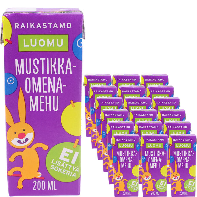 Raikastamo Blåbær-æbledrik 18-pak