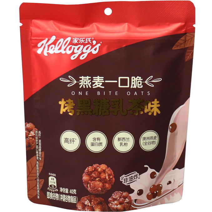 Kellogg's Haferbissen Brauner Zucker Milchtee