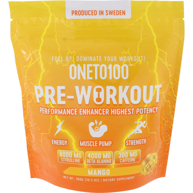 Oneto100 Pre-Workout Mango