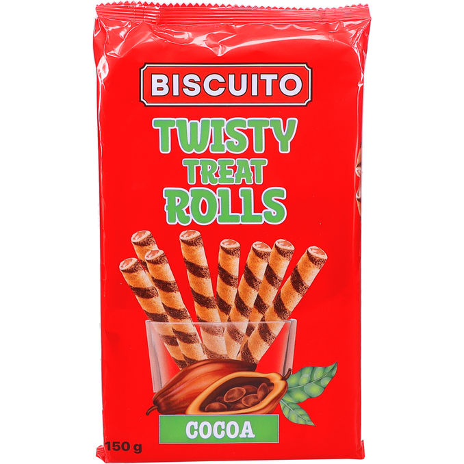 Biscuito Vaffelrør Kakao