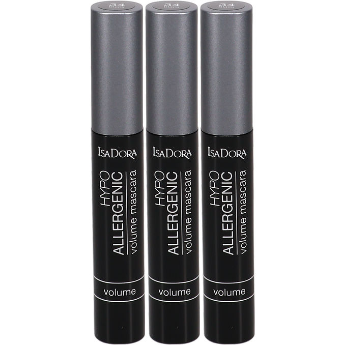 IsaDora Volume Mascara 34 Black 3-pack