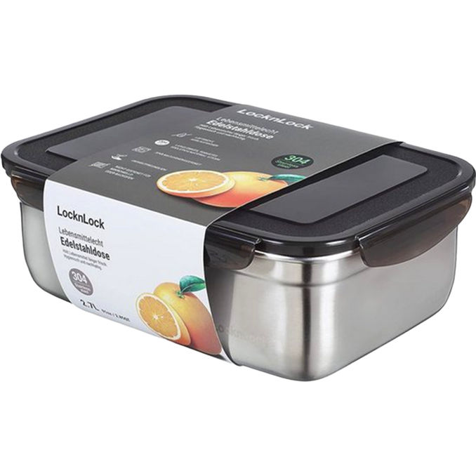 Lock n Lock Edelstahl-Aufbewahrungsdose mit Deckel