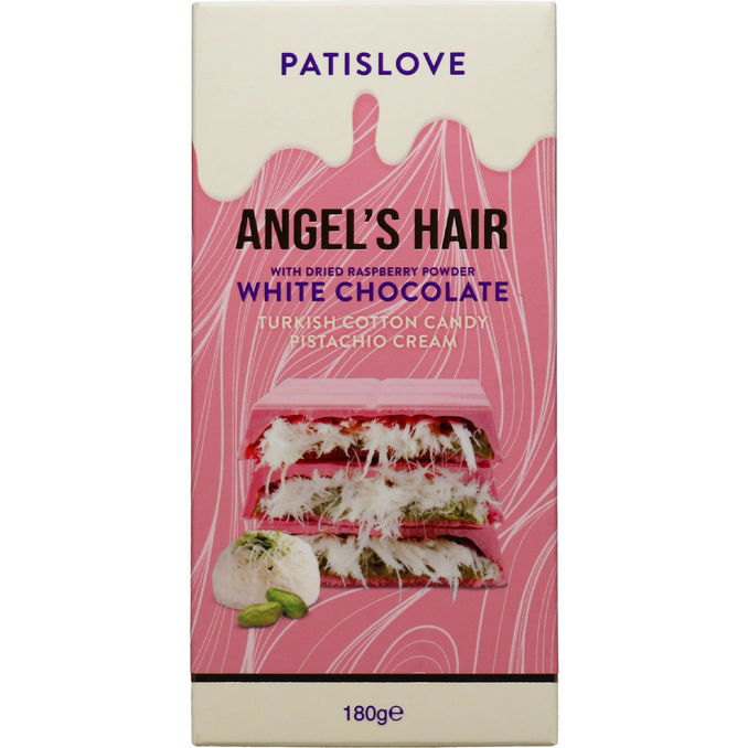 Patislove Weiße Himbeer-Schokolade Pistaziencreme & Türkische Zuckerwatte