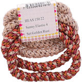 Pipol Hårsnoddar Golden Rust 4-pack 