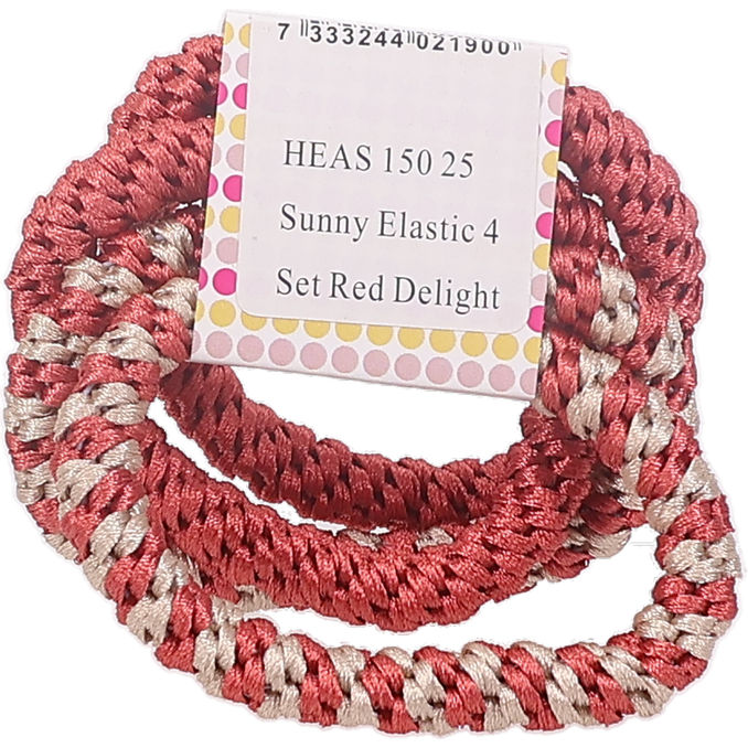 In sunny mood Røde Elastikker 4-pak