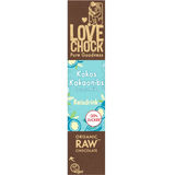 Mindestens haltbar bis: 03.04.2026 Lovechock BIO Vegane Schokolade Kokos