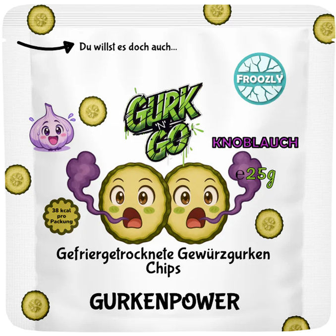 Froozly Gewürzgurkenchips Knoblauch