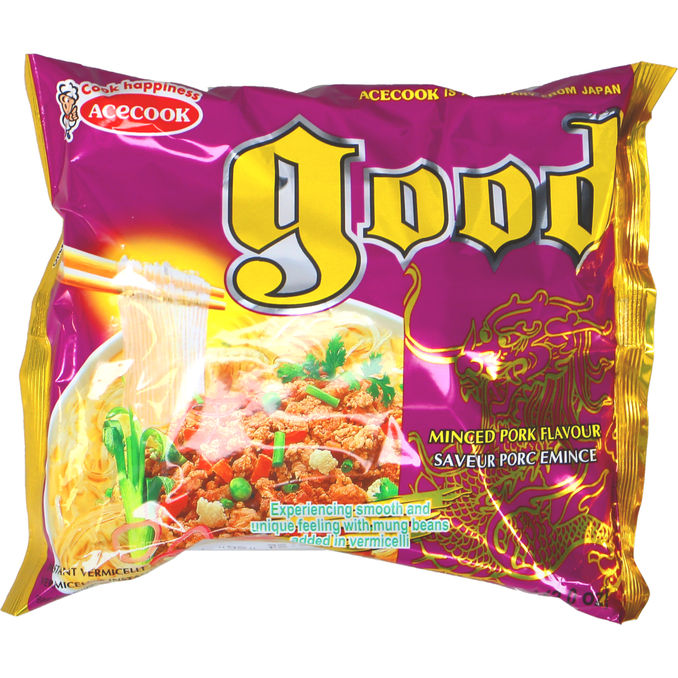 ACECOOK Snabbnudlar Vermicelli Fläsk