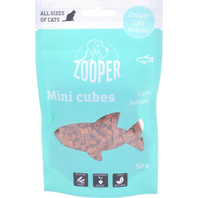 Zooper Mini Cubes Salmon Snacks