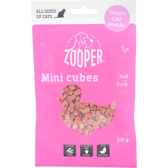Zooper Kattgodis Anka Mini Cubes