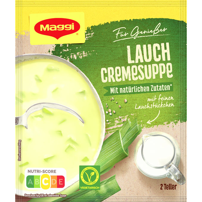 Maggi Lauch Creme Suppe mit natürlichen Zutaten