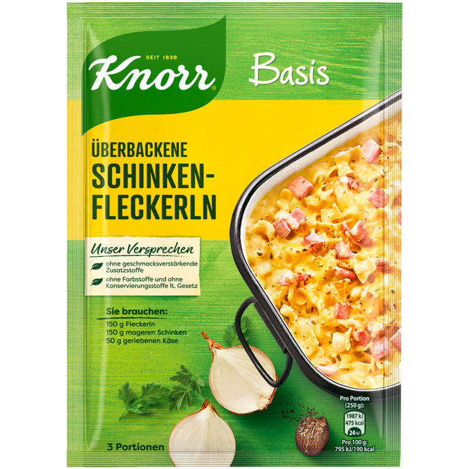 Knorr Überbackene Schinkenfleckern