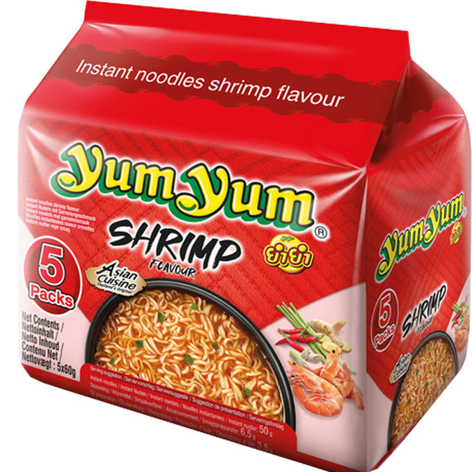 Yum Yum Instantnudeln Garnele, 5er Pack