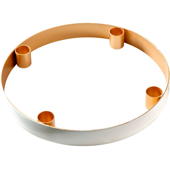 Florissima Kerzenring Weiß