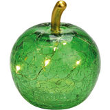 Wurm Deko-Apfel aus Glas