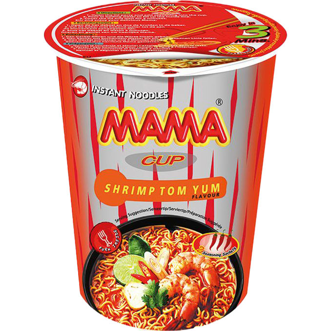 Mama Instantnudeln Tom Yum Garnelen