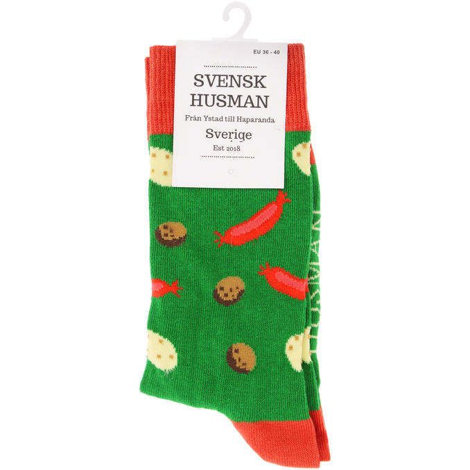 Svensk husman Strumpor Köttbullar, Korv & Potatis 36-40