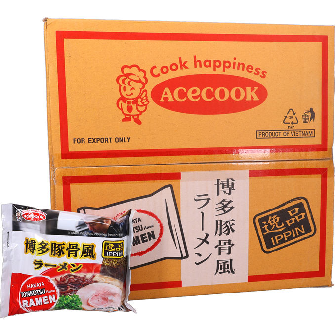 ACECOOK Snabbnudlar Tonkotsu 30-pack