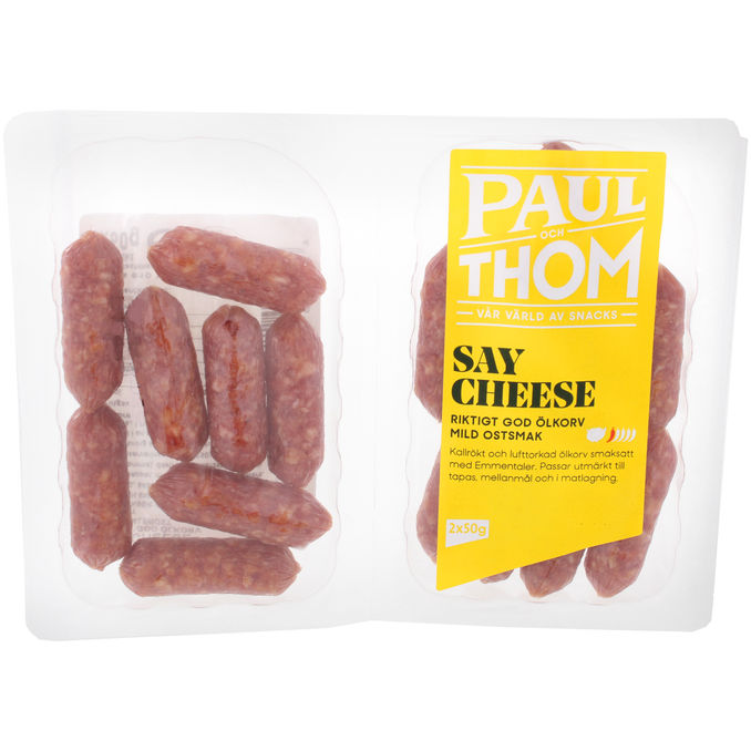 Paul och Thom Salamisnacks Say Cheese