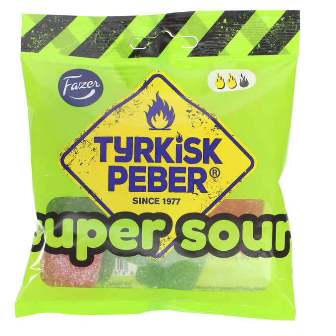Fazer 5 x Tyrkisk Peber Super Sour