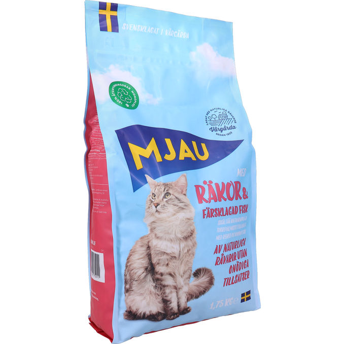 Mjau Torrfoder Räkor & Fisk