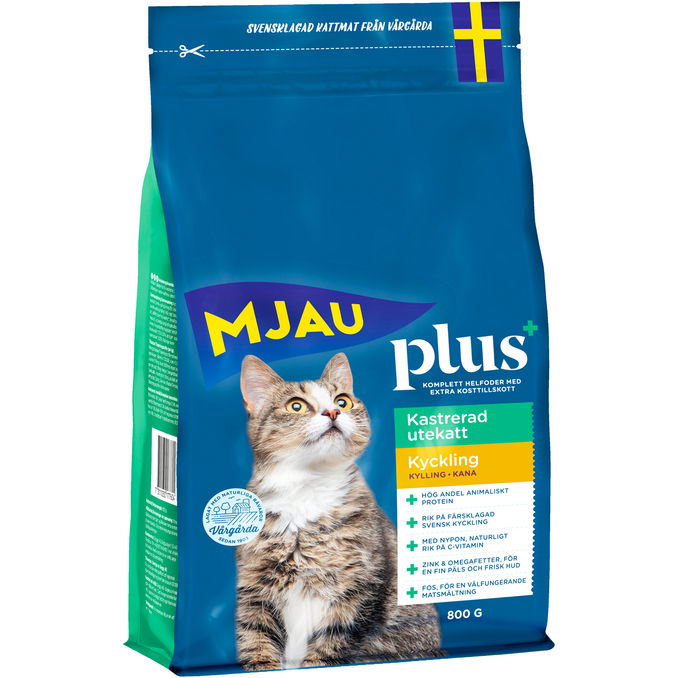 Mjau Katt Torrfoder Kyckling