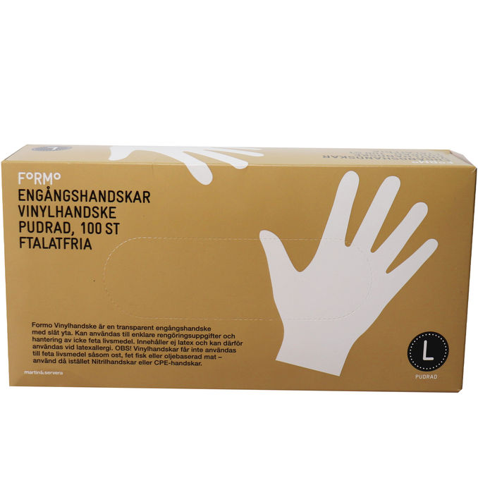 martin&servera Einmalhandschuhe Vinyl gepudert Größe L