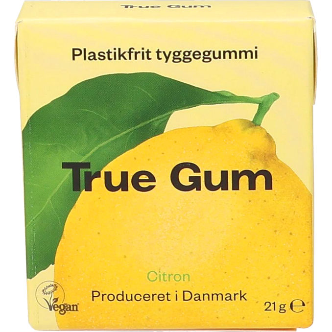 True Gum Tuggummi Citron Sockerfritt