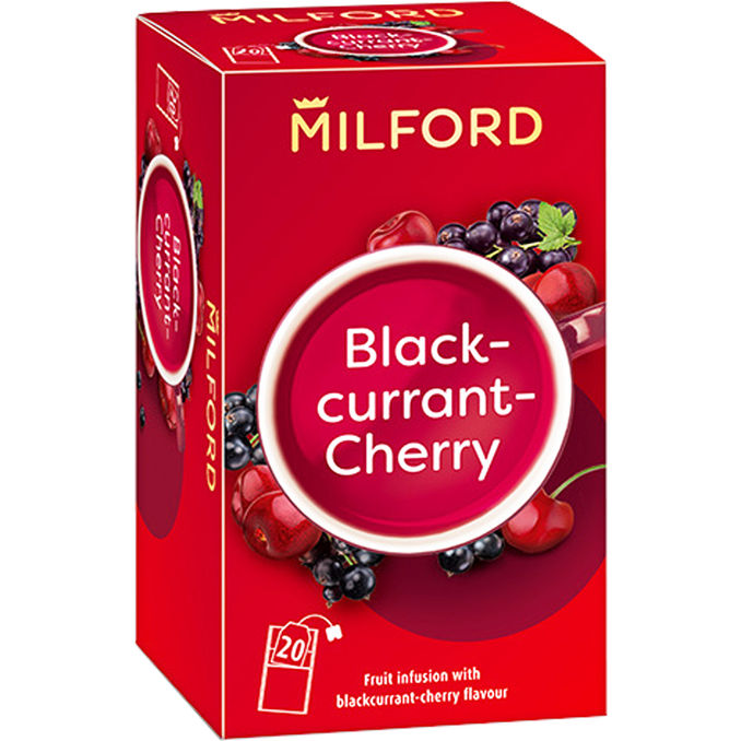 Milford Früchtetee Schwarze Johannisbeere & Kirsche