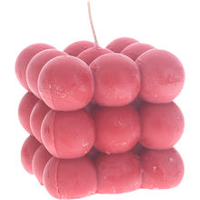Figurstearinlys Bubble Rød