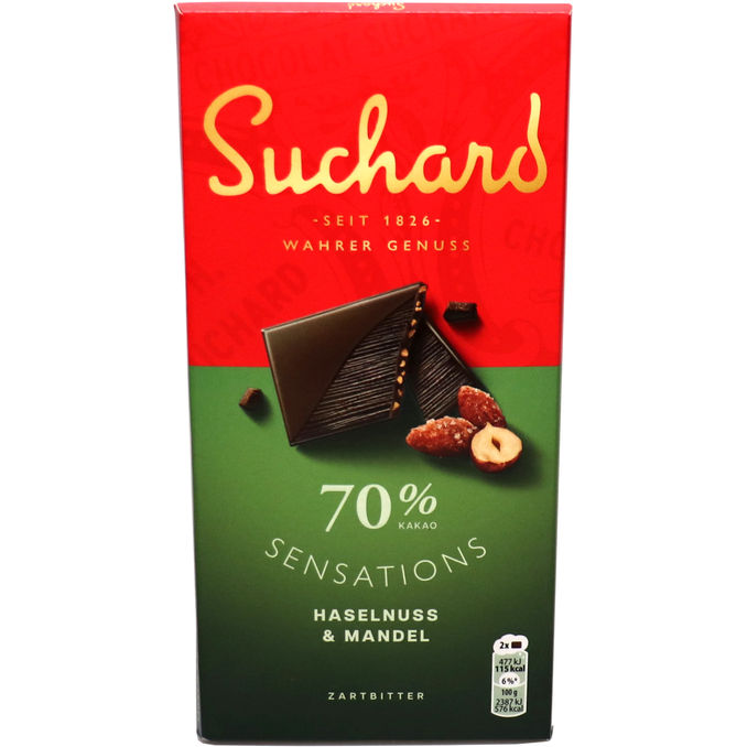 Suchard Zartbitterschokolade Haselnuss & Mandel