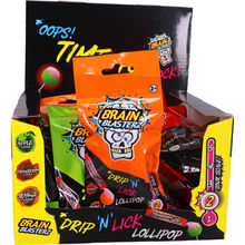 Brain Blasterz Drip N Lick Lollipops 24-pak
