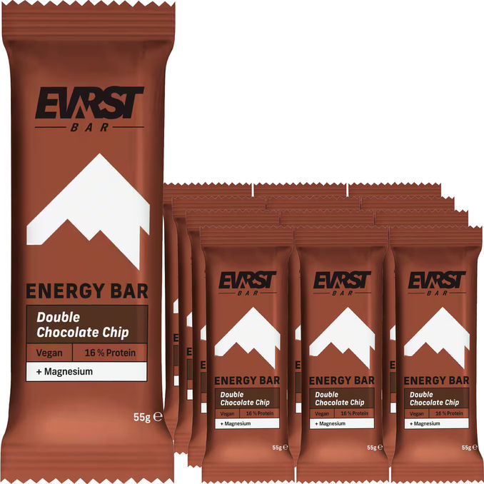 EVRST Energyriegel Double Chocolate Chip, 12er Pack