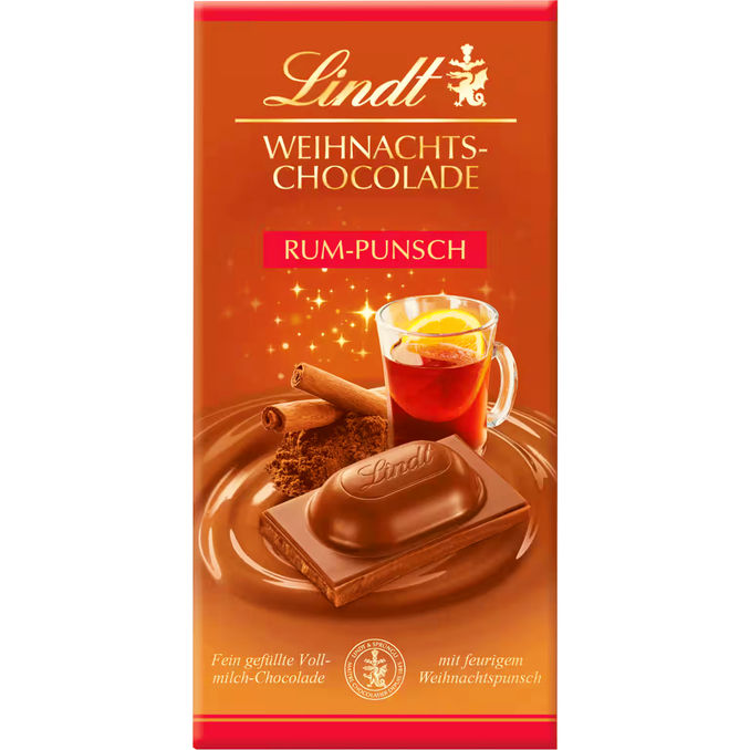 Lindt Weihnachtsschokolade Rum Punsch