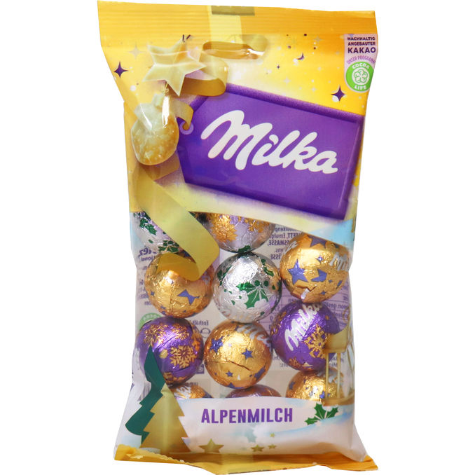 Milka Weihnachts-Kugeln Alpenmilch