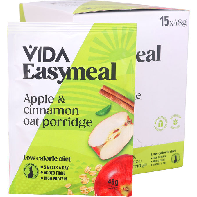Vida Havregrynsgröt Äpple & Kanel 15-pack