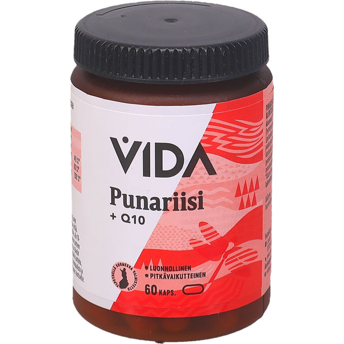 Vida Kosttilskud m. Rødris og Q10